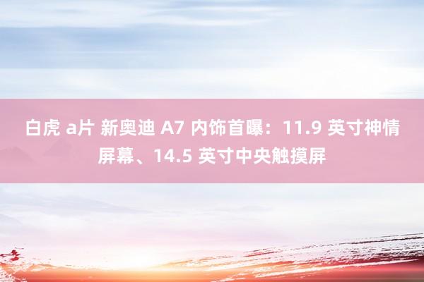 白虎 a片 新奥迪 A7 内饰首曝：11.9 英寸神情屏幕、14.5 英寸中央触摸屏