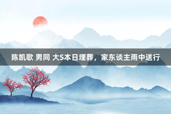 陈凯歌 男同 大S本日埋葬，家东谈主雨中送行