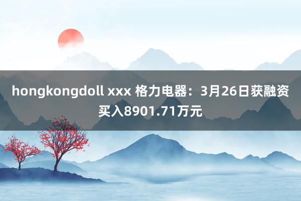 hongkongdoll xxx 格力电器：3月26日获融资买入8901.71万元