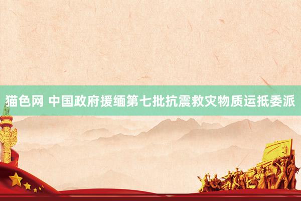 猫色网 中国政府援缅第七批抗震救灾物质运抵委派