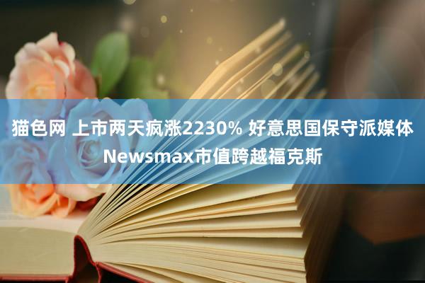 猫色网 上市两天疯涨2230% 好意思国保守派媒体Newsmax市值跨越福克斯